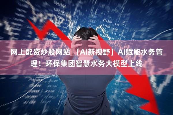 网上配资炒股网站 【AI新视野】AI赋能水务管理！环保集团智慧水务大模型上线